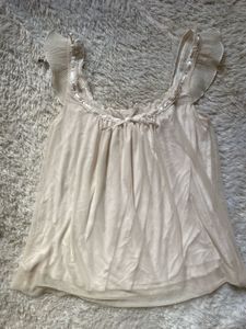Girly  Ruffle Trim Tank Top