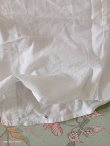 White Fitted Cotton Top