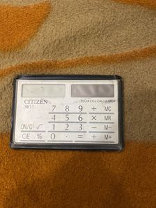 RARE Citizen Thinnest Solar Calculator