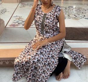 Floral Print Kurta