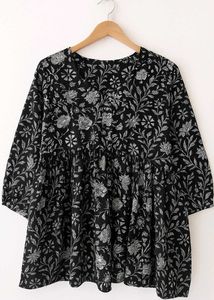 Floral Print Short Kurti