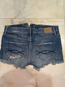 Distressed Denim Cutoff Shorts