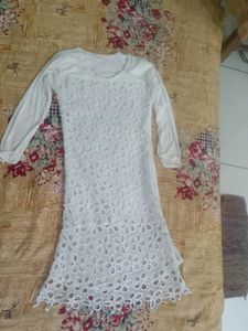 womens white kurta ...