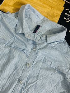 Striped Button-Down Shirt