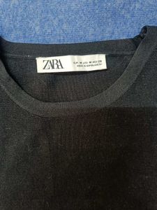 Zara Basic Ribbed Crop Top