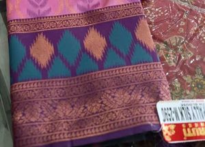Pink Patterned Saree