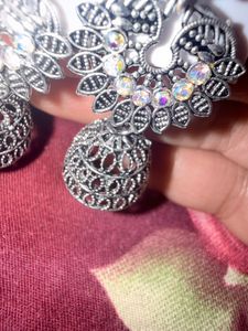 Floral Jhumka Earrings