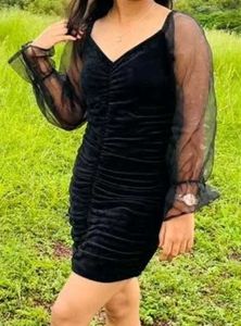 Elegant Black Mini Dress