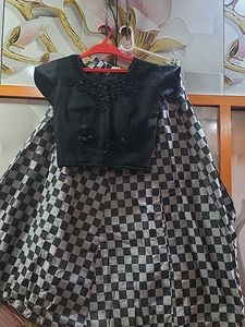 Black & Silver Lehenga Choli