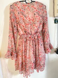 Floral Print Mini Dress
