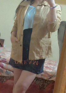 Chic Tan Blazer for Girls