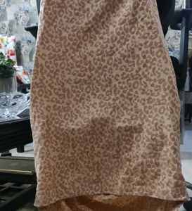 Ruched Leopard Print Dress