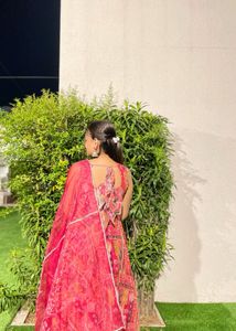 Pink festive vibes dress