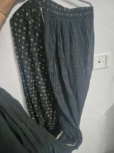 Foil Printed Gotta Patti Dhoti Saree