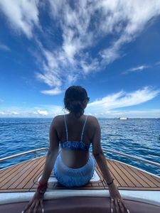 Blue Bikini  3 Piece Set
