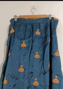 Dark Bkue Ethnic Skirt