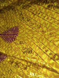 Crape Saree Sun Sine Yellow