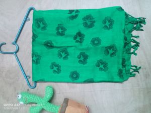 Soft Beautiful Green Long Scarf