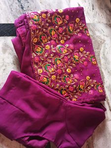 Purple 💜 Saree.