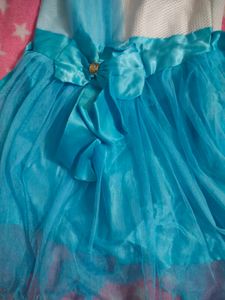 Cute Blue &amp; White Party Dress