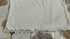 Cute White Ruffle Tee