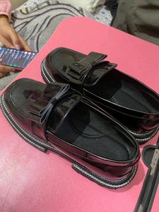 🌸Black Back To School Loafer