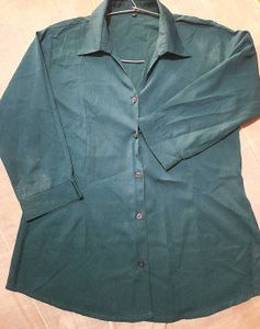 Green Button-Down Shirt