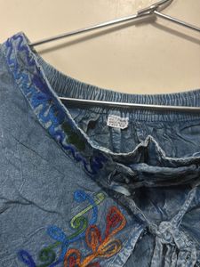 Embroidered Boho Harem Pants