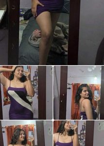 Stylish Purple Bodycon Mini Dress