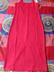 Red Bodycon Midi Dress