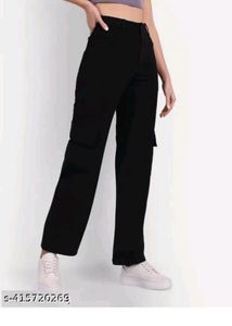 Classic Designer Women Trouser Black