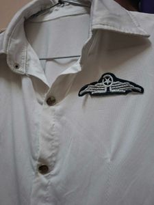 White Shirt with Emblem