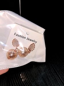 Korean Studds And Stone Earrings