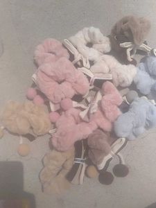 Plush Scrunchie Bundle Set Of 2