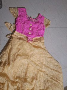 Pink & Gold Party Dress