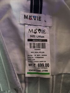 MAVIE Striped Long Sleeve Button-Down Shirt