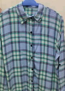 Blue Plaid Shirt