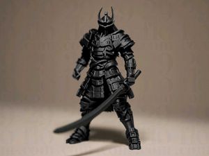 Samurai Armor Figurine – 3D Printed Collectibles