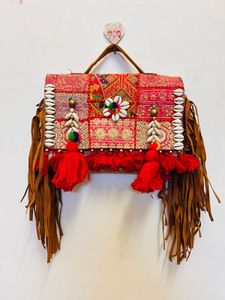 Boho Patchwork Statement Bag
