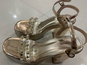 Golden 5 Inch Heels