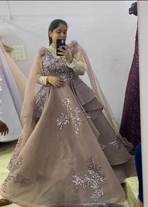 Party Wear Heavy Gown Not Even One Time Use