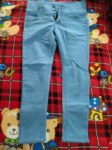 High Waisted Light Blue Jeans