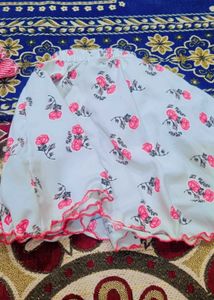 Floral Print Ruffle Skirt