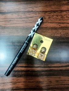 Stud Earrings & Kajal