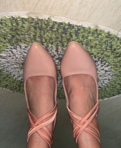 Nude Pink Block Heels