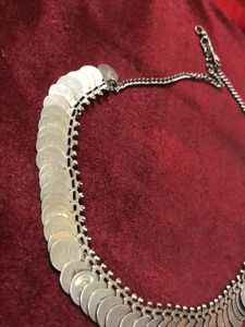Coin Charm Statement Necklace