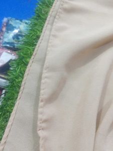 Beige Chiffon Scarf