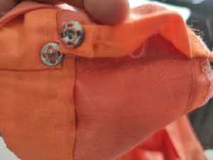 Peach/Coral  Embroidered Kurti With Duppata Suit