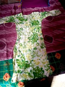 Floral Green Kurta
