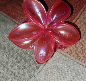 Pink Flower Hair Clip